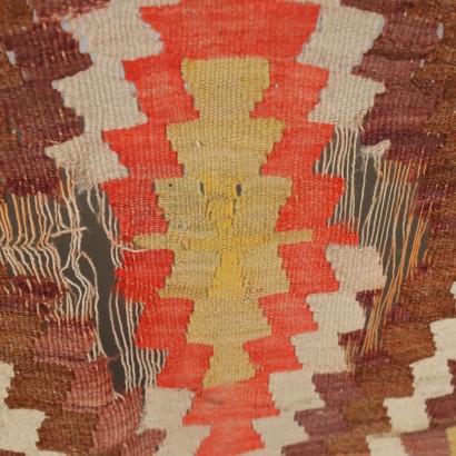 Tapis Vintage Kilim Turquie 260x155 cm Coton Noeud Fin Années 50