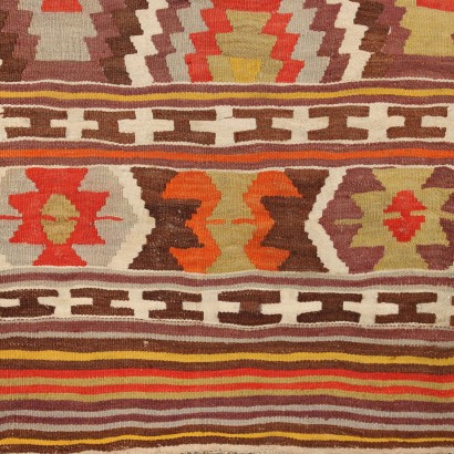 Tapis Vintage Kilim Turquie 260x155 cm Coton Noeud Fin Années 50