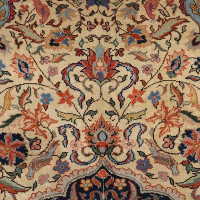 Antiquitäten, Teppich, Antiquitätenteppich, antiker Teppich, antiker Teppich, neoklassizistischer Teppich, 900er Teppich, Tabriz-Teppich - Design - Indien
