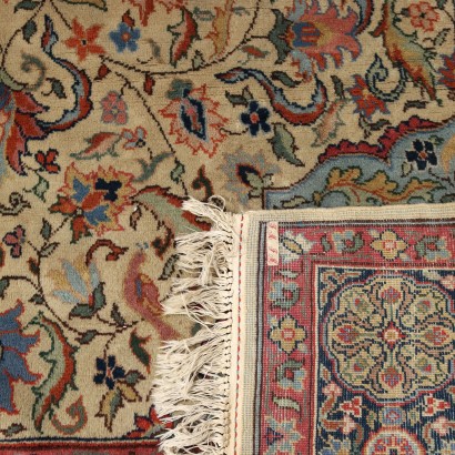 Antiquitäten, Teppich, Antiquitätenteppich, antiker Teppich, antiker Teppich, neoklassizistischer Teppich, 900er Teppich, Tabriz-Teppich - Design - Indien