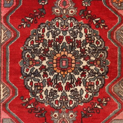 Vintage Malayer Teppich Iran 295x210 cm Baumwolle Wolle Großer Knoten