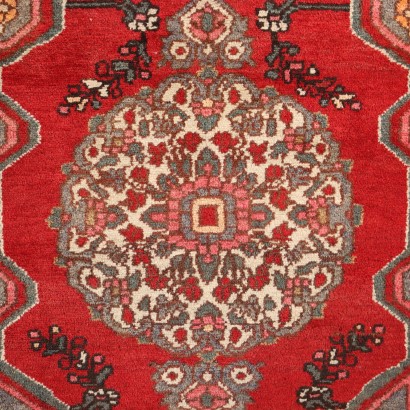 Vintage Malayer Teppich Iran 295x210 cm Baumwolle Wolle Großer Knoten