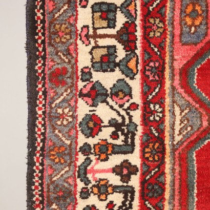 Vintage Malayer Teppich Iran 295x210 cm Baumwolle Wolle Großer Knoten