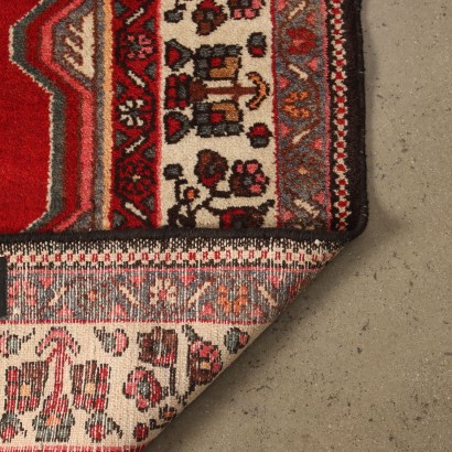 Vintage Malayer Teppich Iran 295x210 cm Baumwolle Wolle Großer Knoten