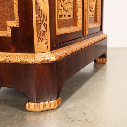 antiquariato, credenza, antiquariato credenza, credenza antica, credenza antica italiana, credenza di antiquariato, credenza neoclassica, credenza del 800,Credenza Liberty Pogliani