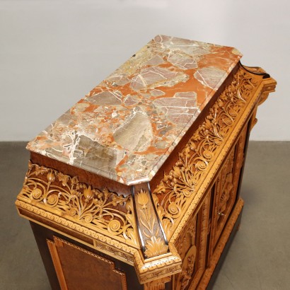 antiquariato, credenza, antiquariato credenza, credenza antica, credenza antica italiana, credenza di antiquariato, credenza neoclassica, credenza del 800,Credenza Liberty Pogliani
