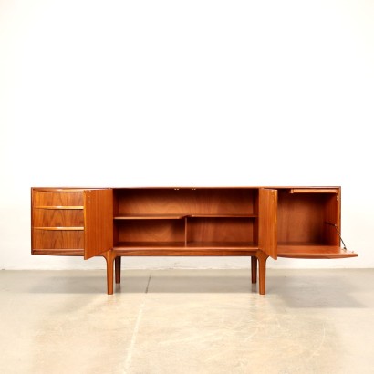 Abattant Vintage Anglais Années 60 Bois Plaqué Teak Abattant