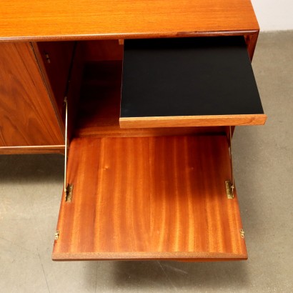 Abattant Vintage Anglais Années 60 Bois Plaqué Teak Abattant