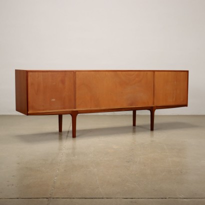 Abattant Vintage Anglais Années 60 Bois Plaqué Teak Abattant