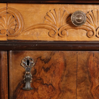 antiquariato, credenza, antiquariato credenza, credenza antica, credenza antica italiana, credenza di antiquariato, credenza neoclassica, credenza del 800,Credenza con Alzata in Stile Impero