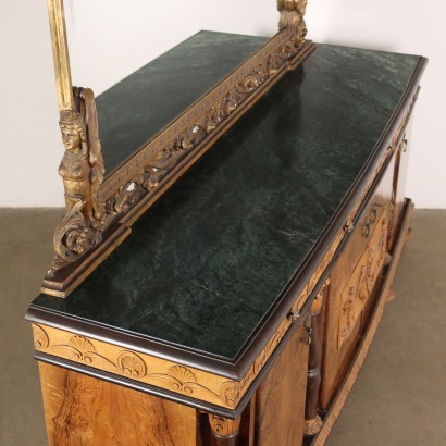 antiquariato, credenza, antiquariato credenza, credenza antica, credenza antica italiana, credenza di antiquariato, credenza neoclassica, credenza del 800,Credenza con Alzata in Stile Impero