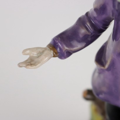 Paar Antike Porzellanfiguren Frankreich \'800 Antike Keramiken