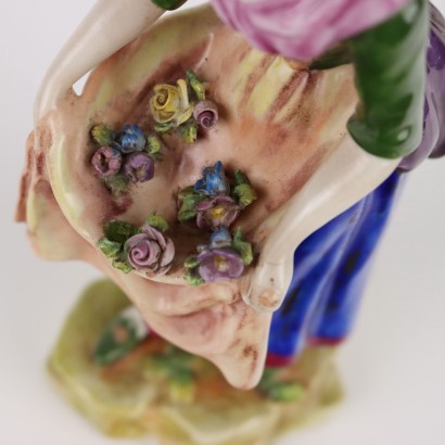 Paar Antike Porzellanfiguren Frankreich \'800 Antike Keramiken