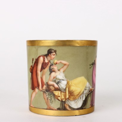 Tasse Ancienne avec Assiette Sèvres France \'800 Décorations Or