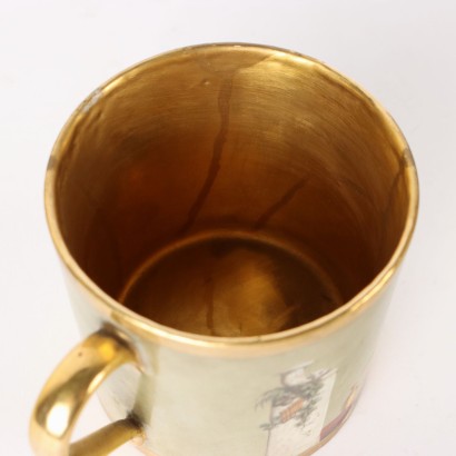 Tasse Ancienne avec Assiette Sèvres France \'800 Décorations Or