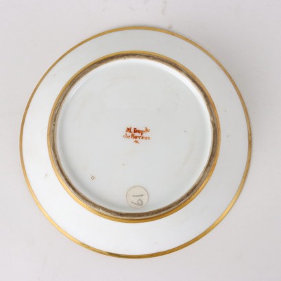 Tasse Ancienne avec Assiette Sèvres France \'800 Décorations Or