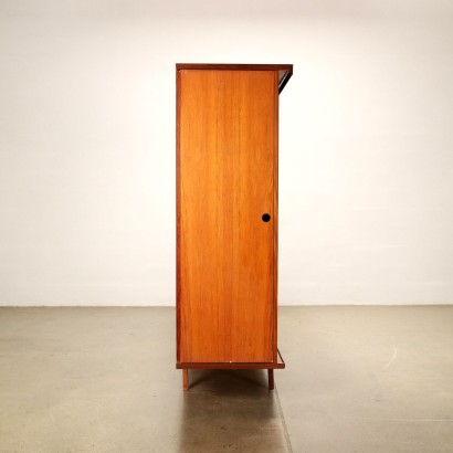 Armoire Vintage Italie Années 60 Abattant Porte Battante Plaqué
