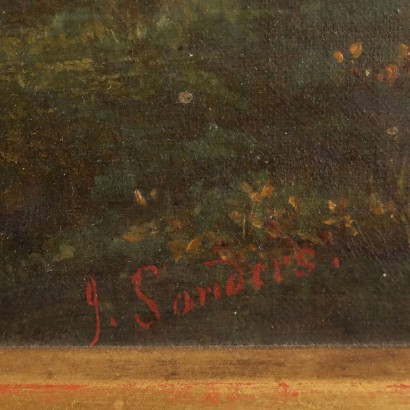 Kunst, italienische Kunst, italienische Malerei des 19. Jahrhunderts, Landschaftsmalerei mit Gebäuden und , Landschaft mit Gebäuden und Tieren