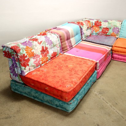 Canapé Vintage Modulable Mah Jong Roche Bobois Oreillers Rembourrés