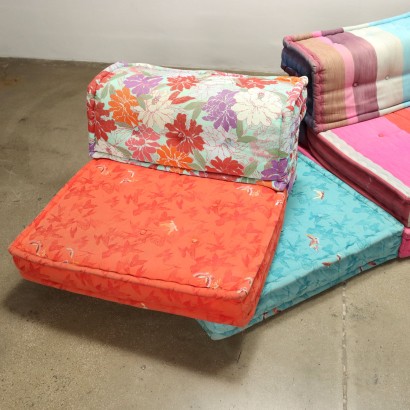 Canapé Vintage Modulable Mah Jong Roche Bobois Oreillers Rembourrés