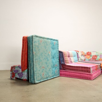 Canapé Vintage Modulable Mah Jong Roche Bobois Oreillers Rembourrés