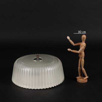 Lampe Vintage en Métal et Verre Vintage Eclairage
