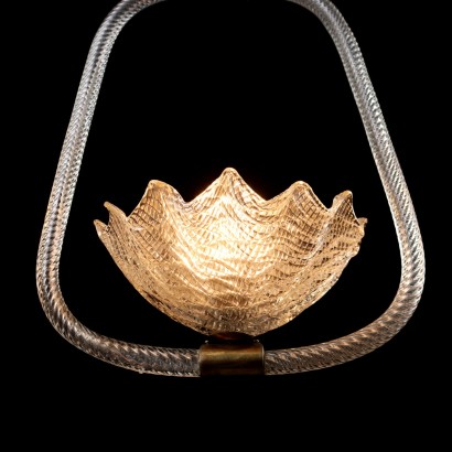 Ceiling Lamp Blown Glass Italy 1930s-1940s