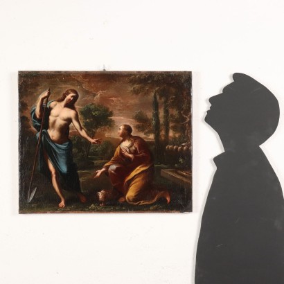 arte, arte italiana, pittura antica italiana,Dipinto Gesù e la Maddalena,Gesù e la Maddalena (Noli me Tang