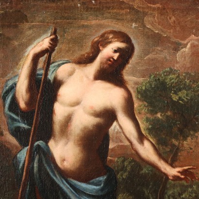 arte, arte italiana, pittura antica italiana,Dipinto Gesù e la Maddalena,Gesù e la Maddalena (Noli me Tang