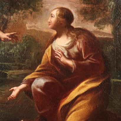 arte, arte italiana, pittura antica italiana,Dipinto Gesù e la Maddalena,Gesù e la Maddalena (Noli me Tang