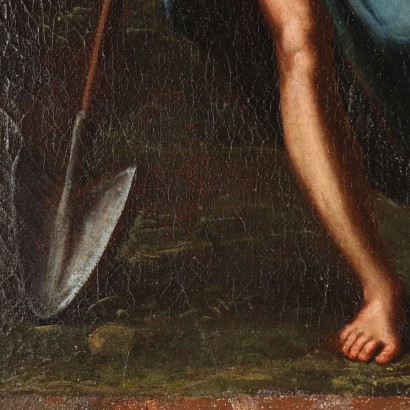 arte, arte italiana, pittura antica italiana,Dipinto Gesù e la Maddalena,Gesù e la Maddalena (Noli me Tang