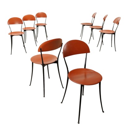 'Tonietta 2090' chairs by Enzo Mari for Zanotta from the 80s
