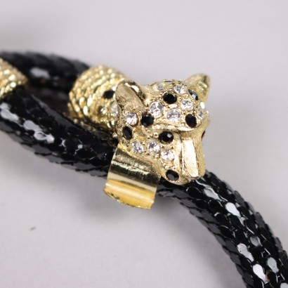 Cintura Vintage Nera con Chiusura con