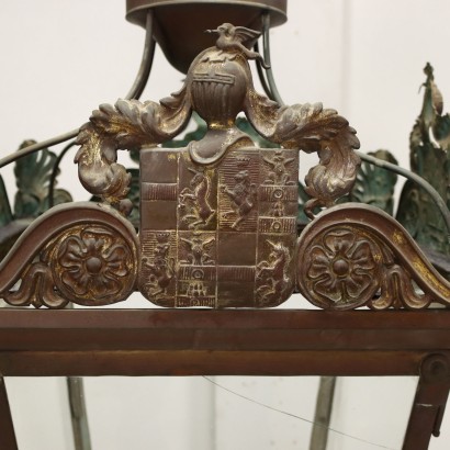 antiquariato, lampadario, antiquariato lampadari, lampadario antico, lampadario antico italiano, lampadario di antiquariato, lampadario neoclassico, lampadario del 800,Lanterna Periodo Restaurazione