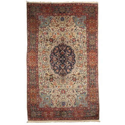 Antiquitäten, Teppich, Antiquitätenteppich, antiker Teppich, antiker Teppich, neoklassizistischer Teppich, 900er Teppich, Tabriz-Teppich - Design - Indien