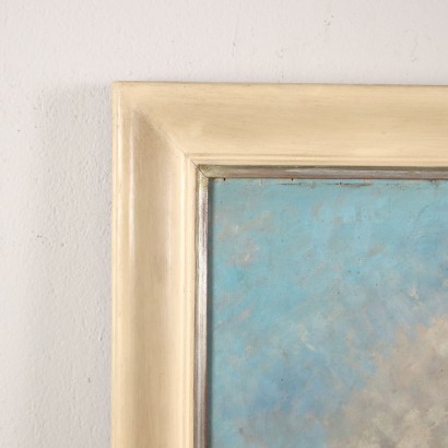 Contemporary Painting Paul Garin \'900 Oil on Wooden Table Frame