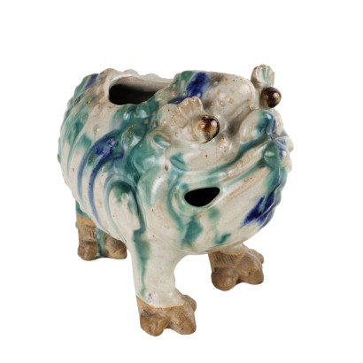 Ancient Shiwan Sculpture China '900 Enameled Ceramic Sculpture