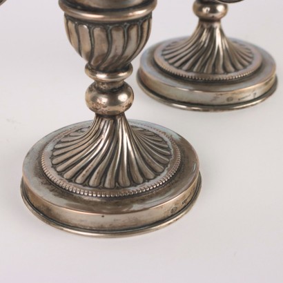 Coppia di Candelabri in Argento Romeo