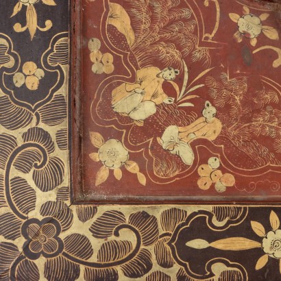 Box in Lacquered and Painted Wood
