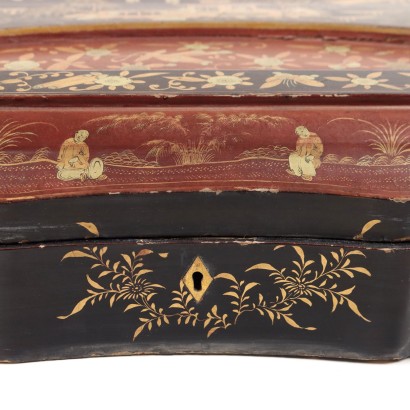 Box in Lacquered and Painted Wood
