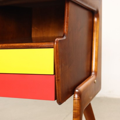 Vintage Writing Desk Poplar Italy 1950s