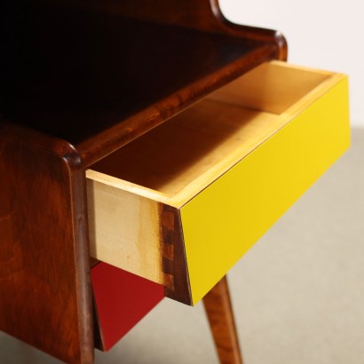 Vintage Writing Desk Poplar Italy 1950s