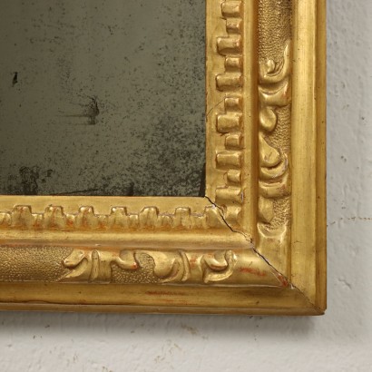 antiques, mirror, mirror antiques, antique mirror, antique Italian mirror, antique mirror, neoclassical mirror, 19th century mirror - antiques, frame, antique frame, antique frame, antique Italian frame, antique frame, neoclassical frame, 19th century frame, Engraved Veneto Mirror, Golden mirror