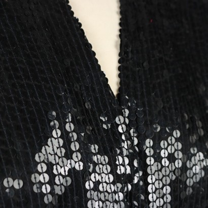 Vintage Shirt in Black Silk