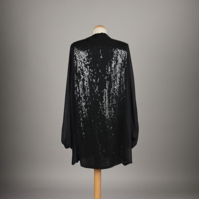 Vintage Shirt in Black Silk