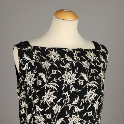 Peacock Embroidered Vintage Dress