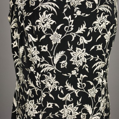 Peacock Embroidered Vintage Dress