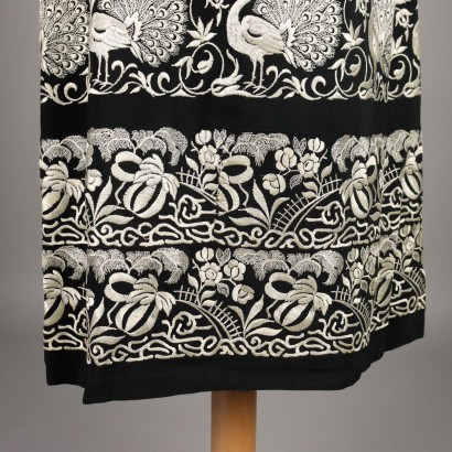 Peacock Embroidered Vintage Dress