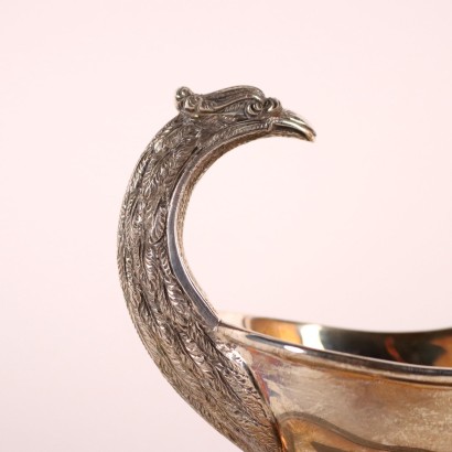 salsiera in argento XIX secolo ,Salsiera in Argento Pampaloni Firenze