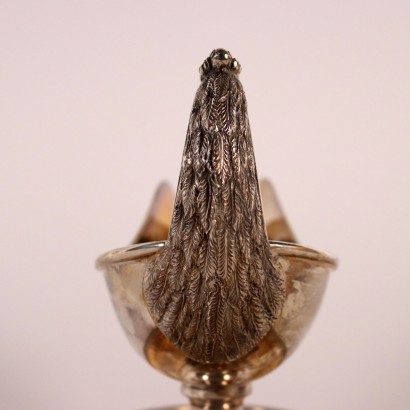 salsiera in argento XIX secolo ,Salsiera in Argento Pampaloni Firenze